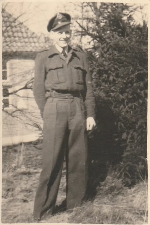 A man wearing military uniform, circa 1952